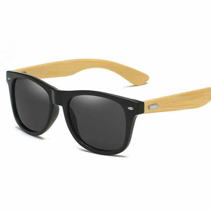 Vintage Bamboo Temples Polarized Sunglasses