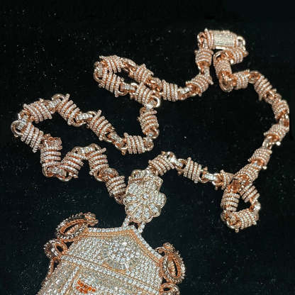 Designer Magical Sword Moissanite Pendant Smaller Version