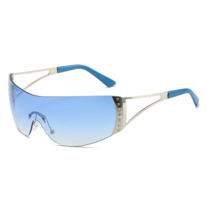 Stylish Frameless Shield Shades Sunglasses
