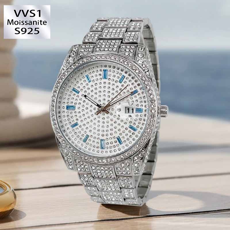 Moissanite Classic Full Diamond Watch