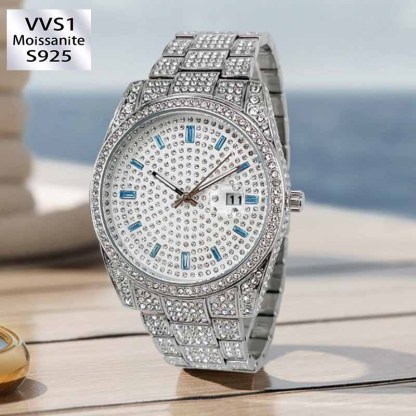 Moissanite Classic Full Diamond Watch