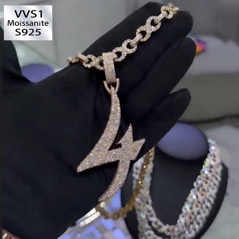 Mosaic Set 4 Moissanite Pendant