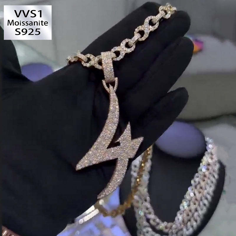 Mosaic Set 4 Moissanite Pendant