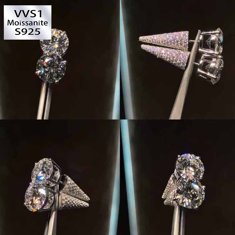 Moissanite Designer Earrings