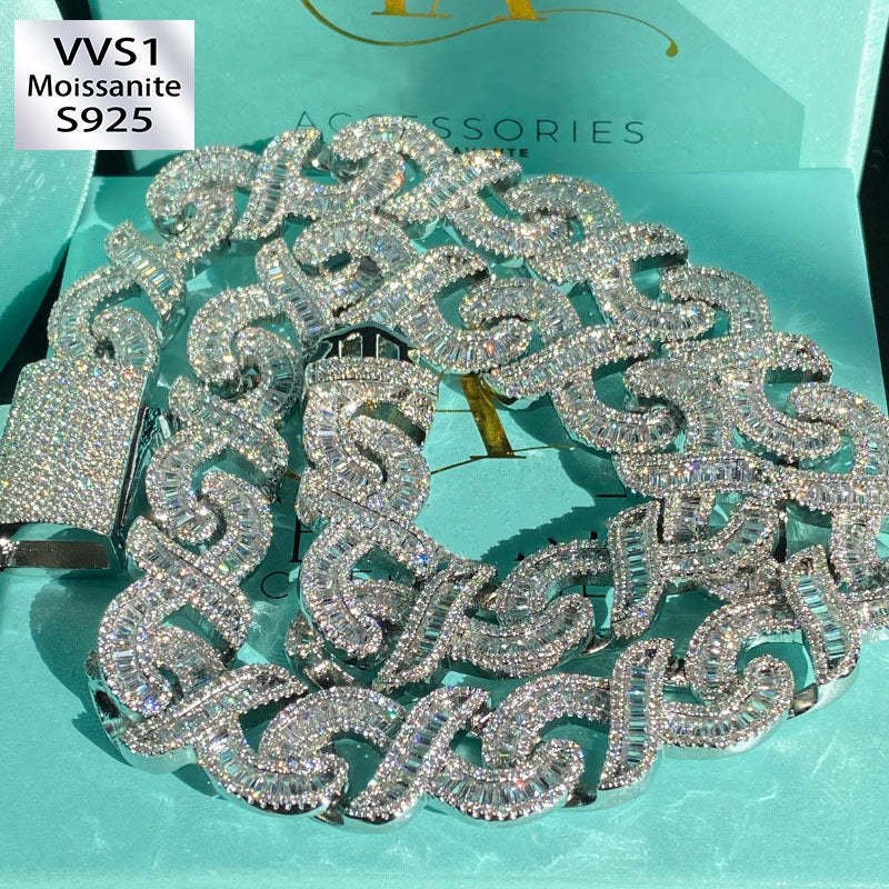15mm Infinity "∞" Moissanite T Square Diamond Bracelet