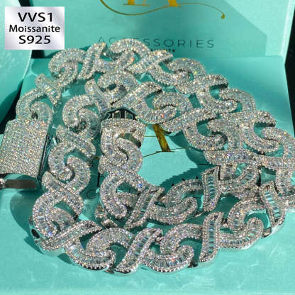 15mm Infinity "∞" Moissanite T Square Diamond Bracelet