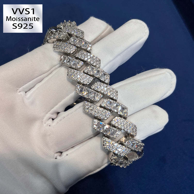 Moissanite Personalized New Cuban Bracelet