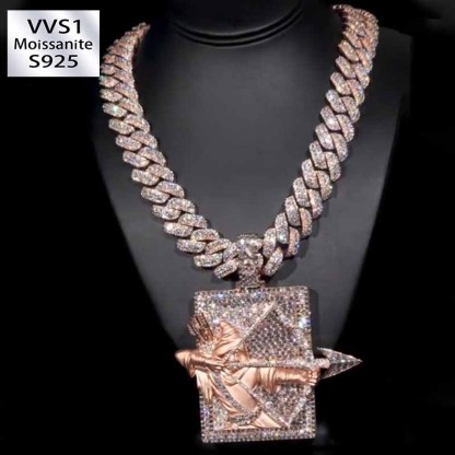 S925 Moissanite Assassin Pendant Set