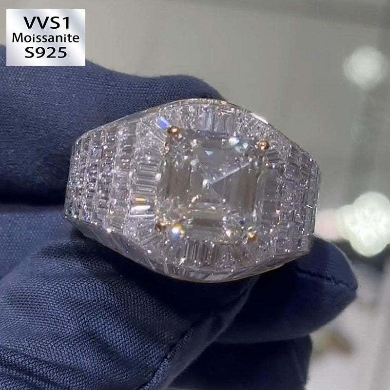 Moissanite Layered Diamond Ring