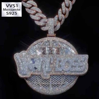 Moissanite New World Boss Pendant