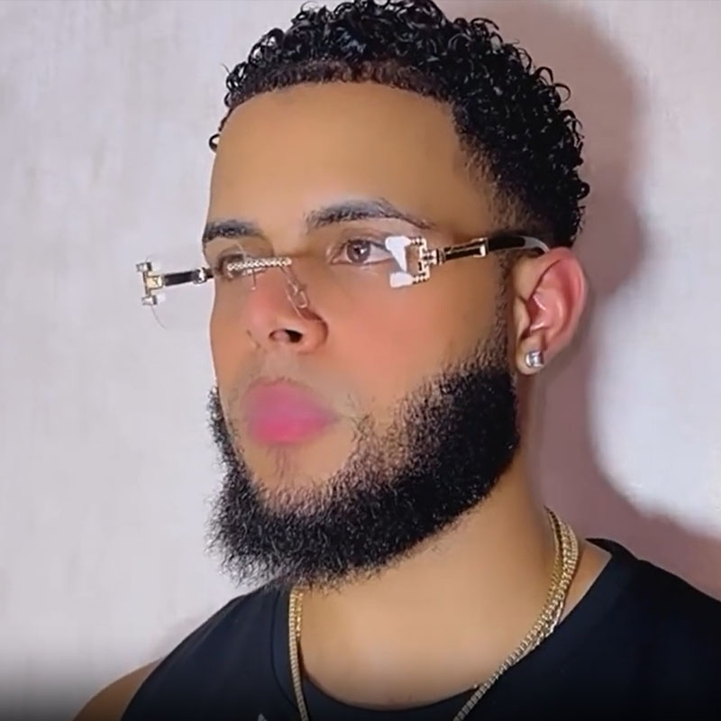 Personalized Stylish Rimless Cut Edge Sunglasses