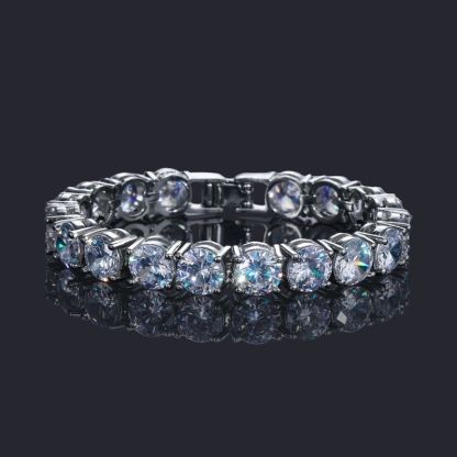 Iced 8mm Moissanite Tennis Bracelet