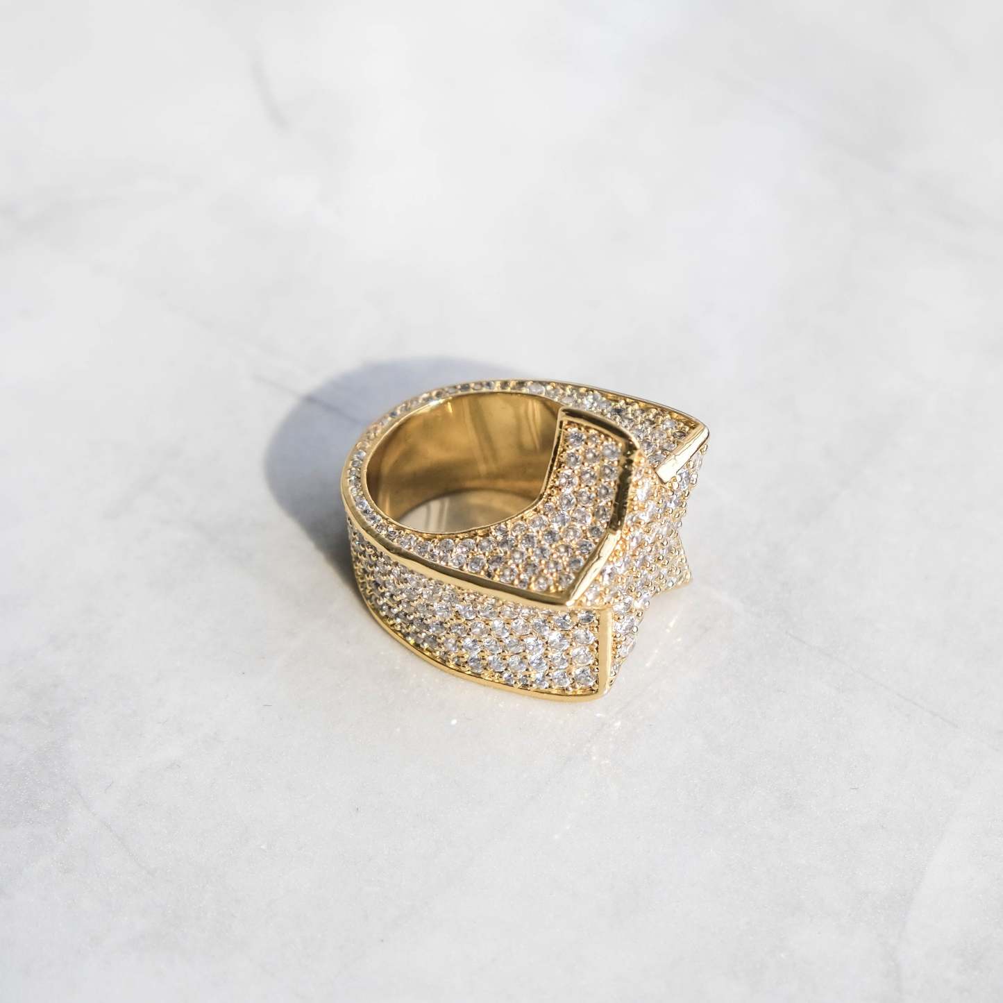 Diamond Star Ring 18k Gold - 6IX ICE