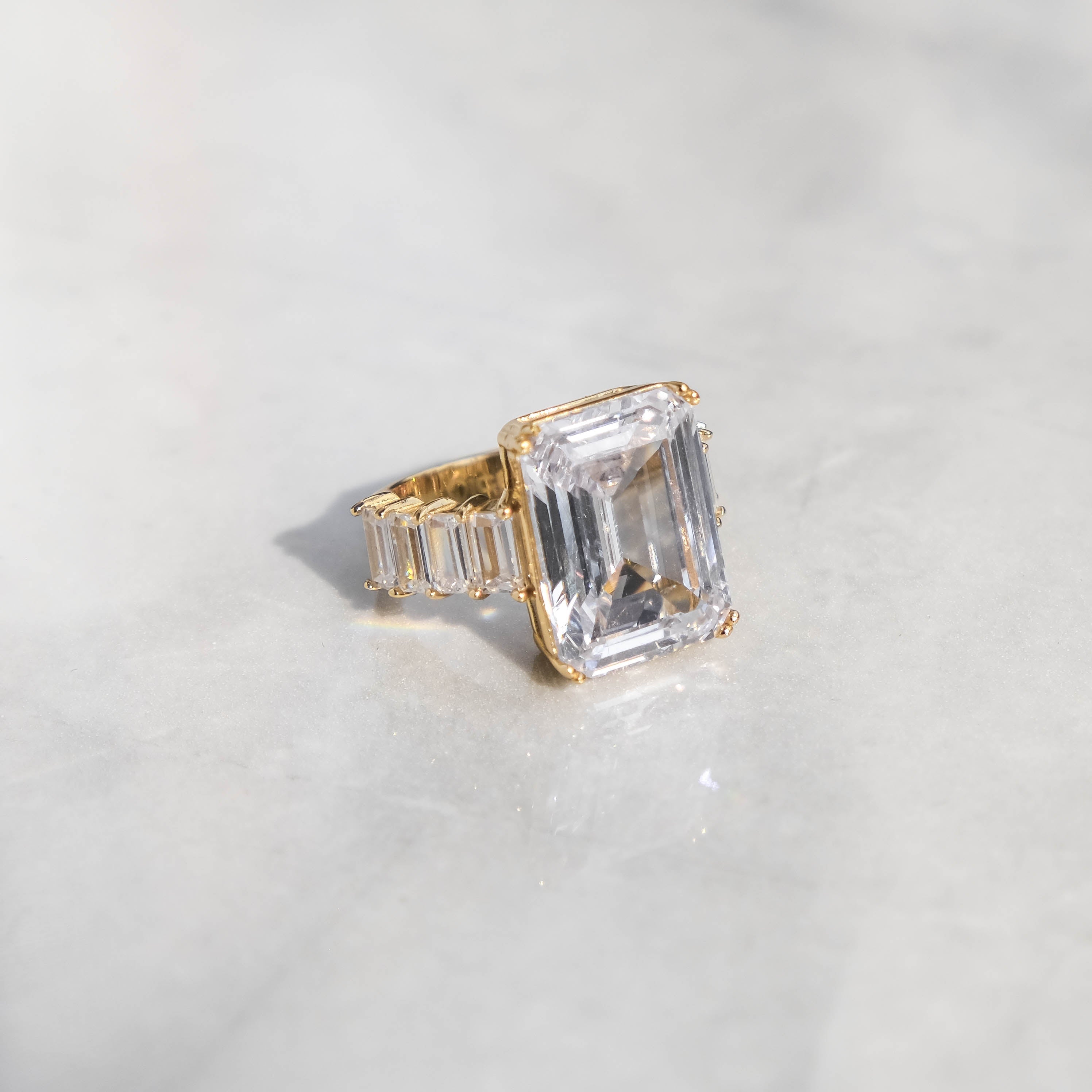 Emerald Cut Diamond Ring - 6IX ICE