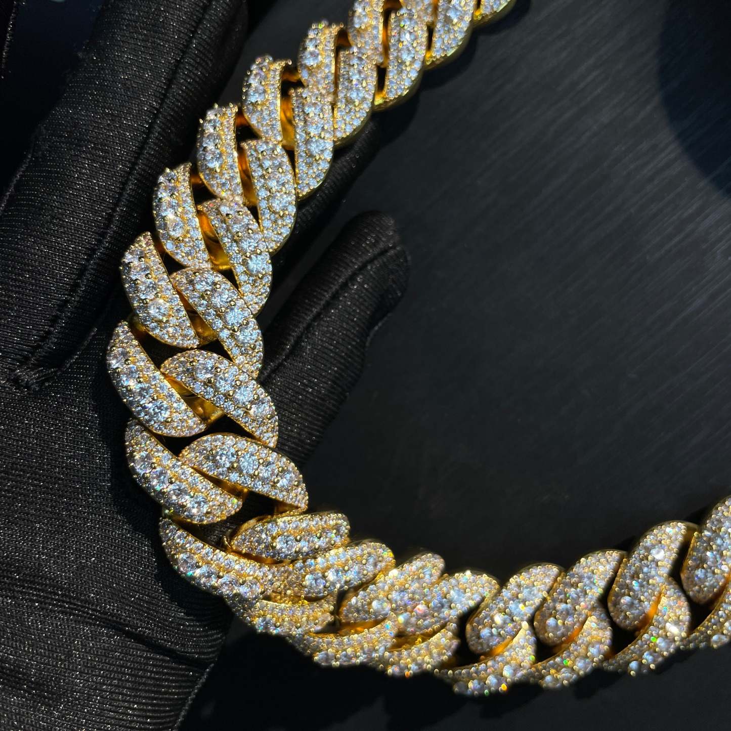 18mm Moissanite Hip-Hop Bubble Cuban Chain