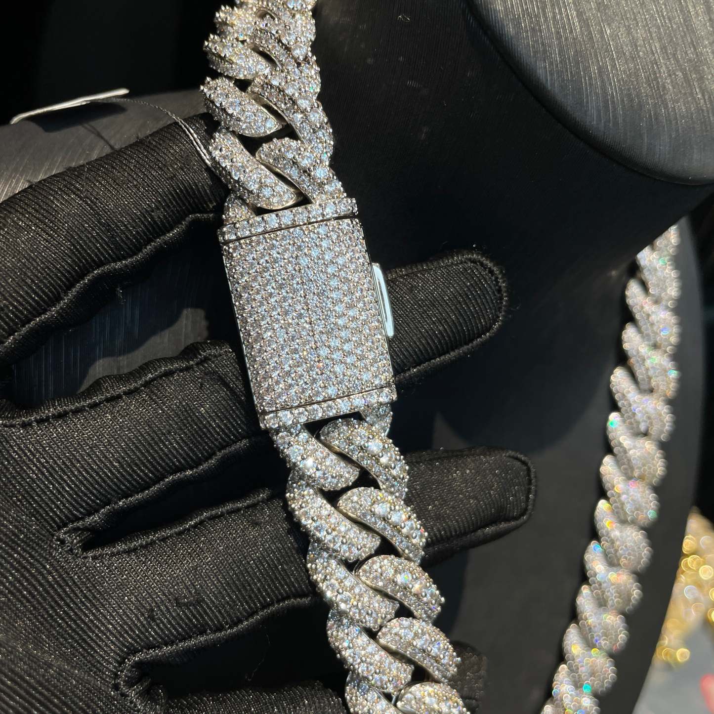 18mm Moissanite Hip-Hop Bubble Cuban Chain