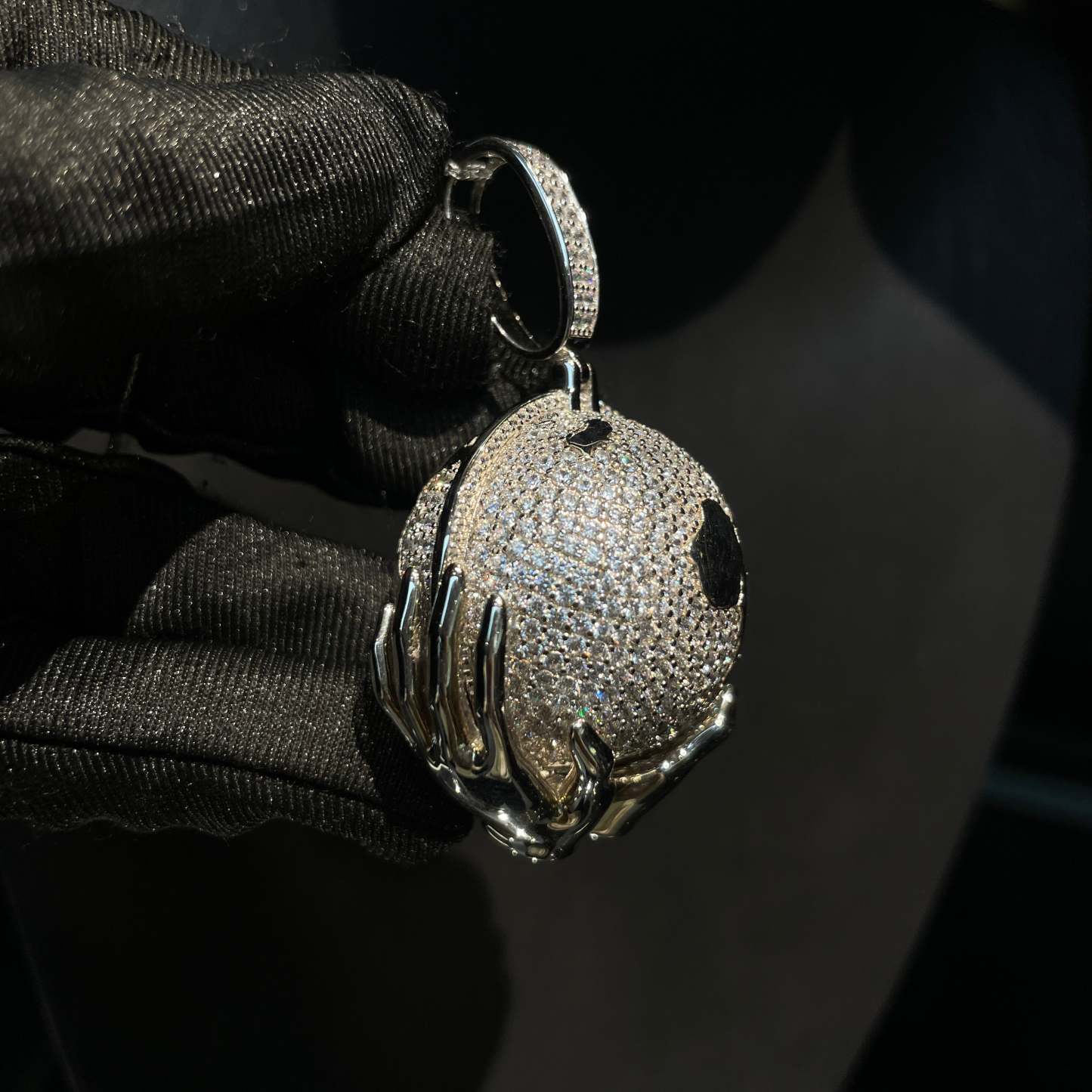 Moissanite Earth-Holding Pendant