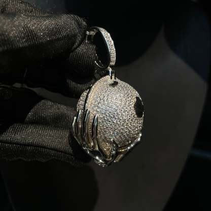 Moissanite Earth-Holding Pendant