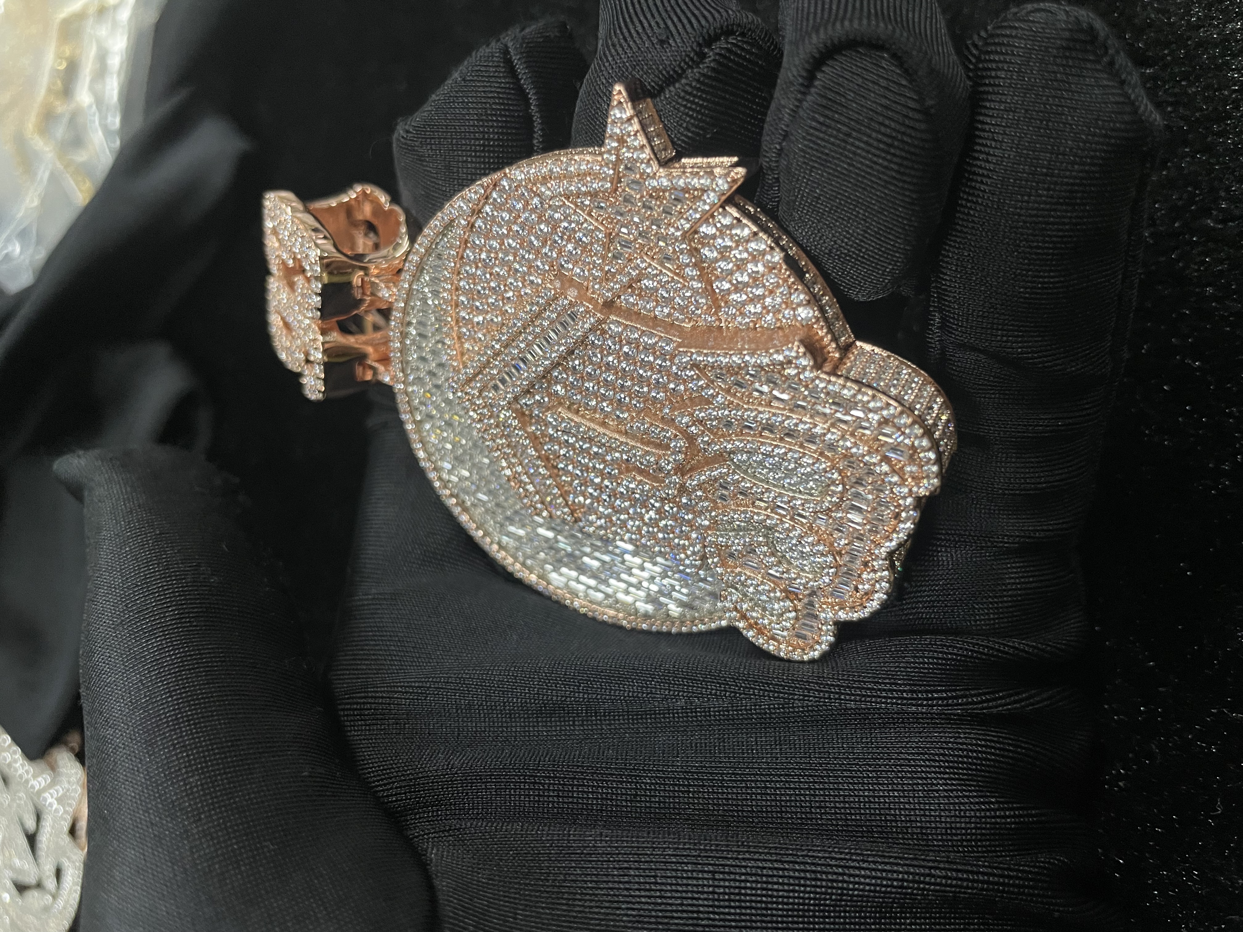 Custom Moissanite ALLAH Number 3D Pendant Smaller Version（In stock）