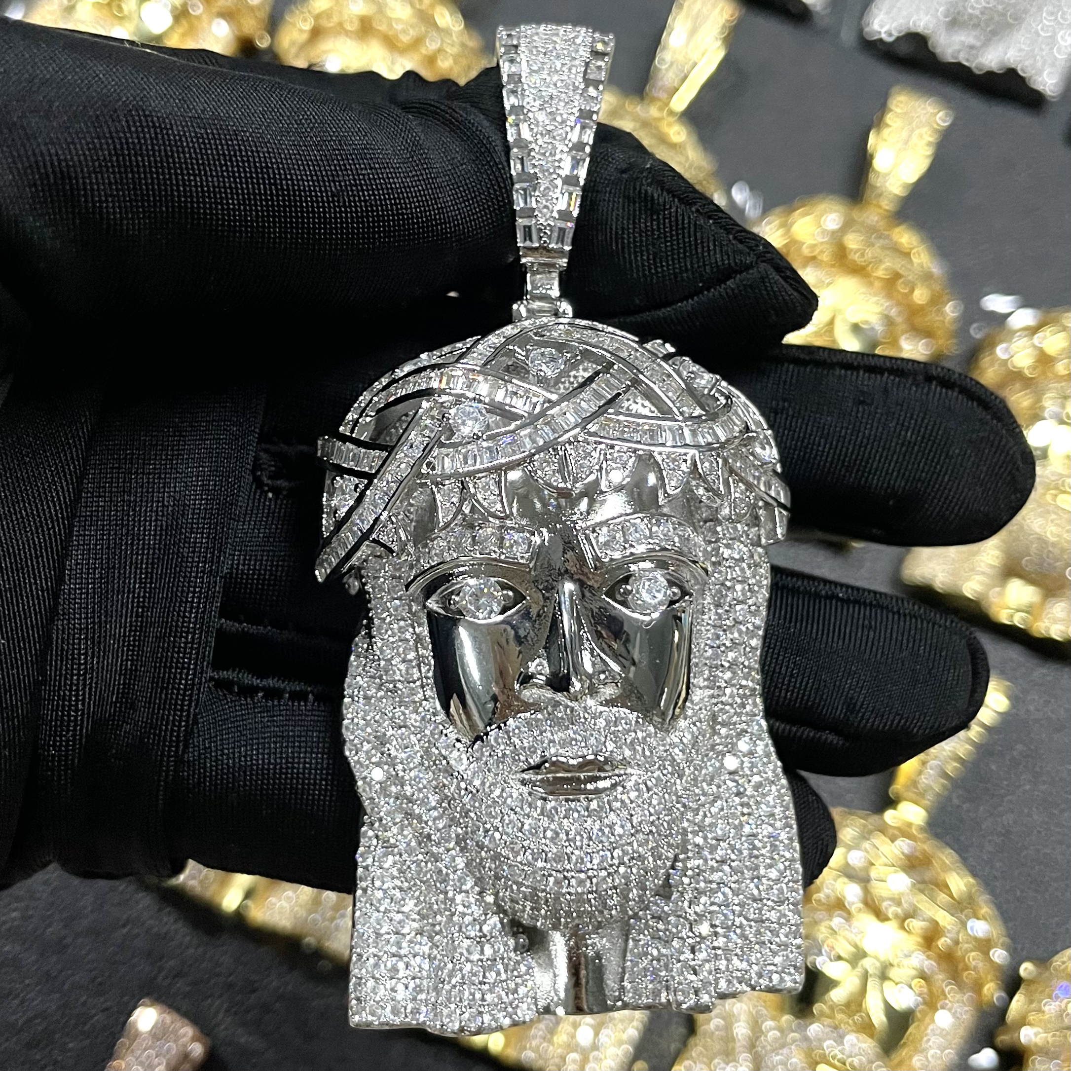 Moissanite Exquisite Luxury Jesus Figure Pendant