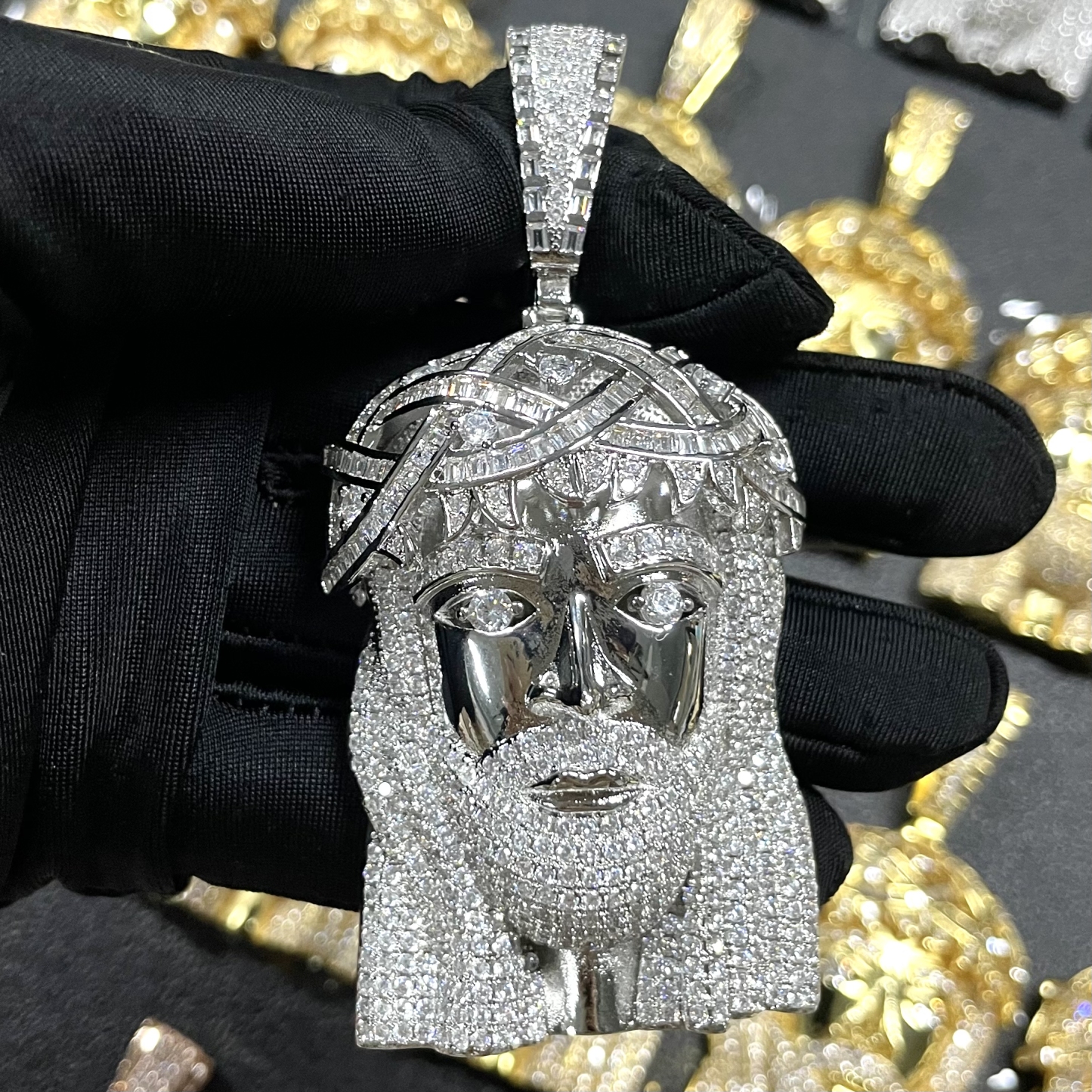 Moissanite Exquisite Luxury Jesus Figure Pendant