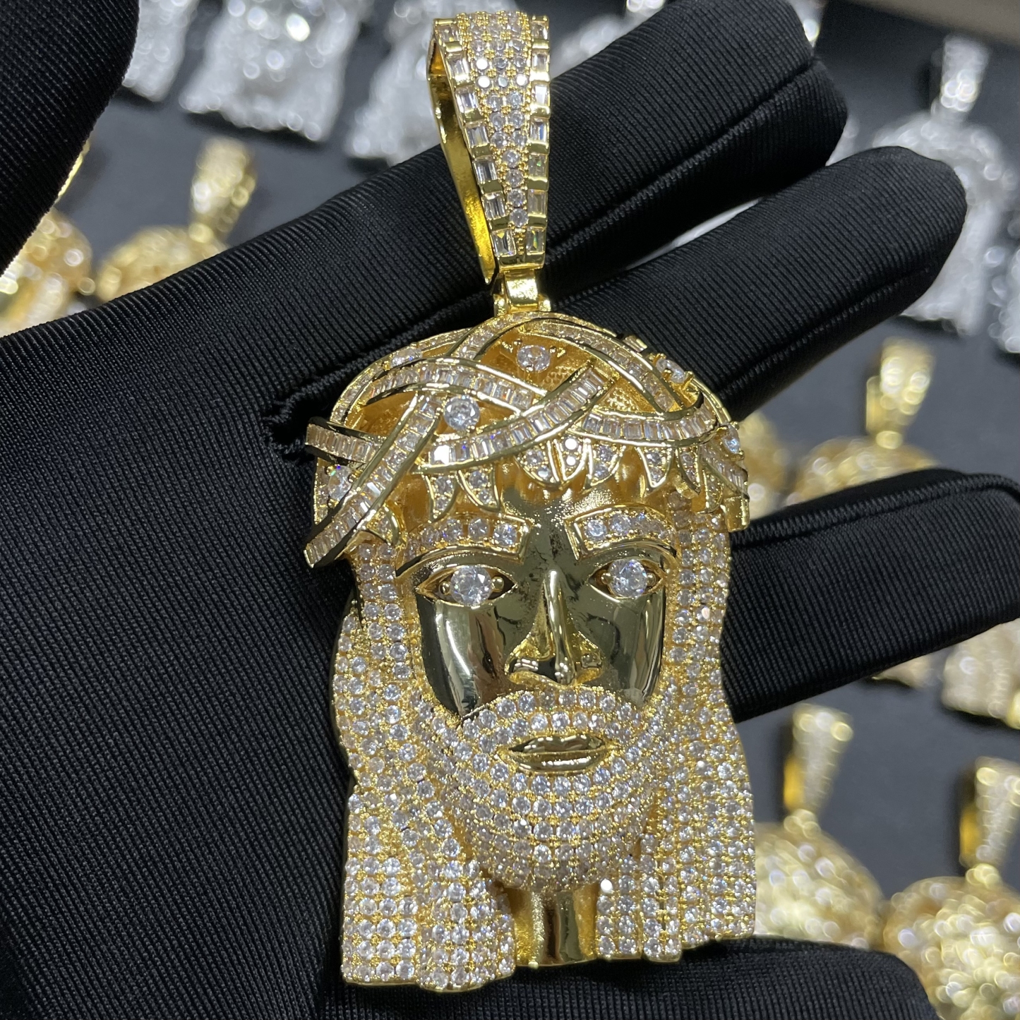 Moissanite Exquisite Luxury Jesus Figure Pendant