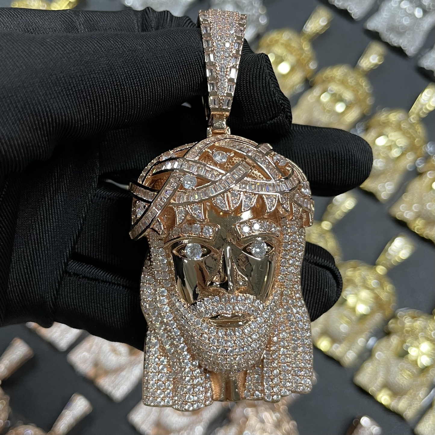 Moissanite Exquisite Luxury Jesus Figure Pendant