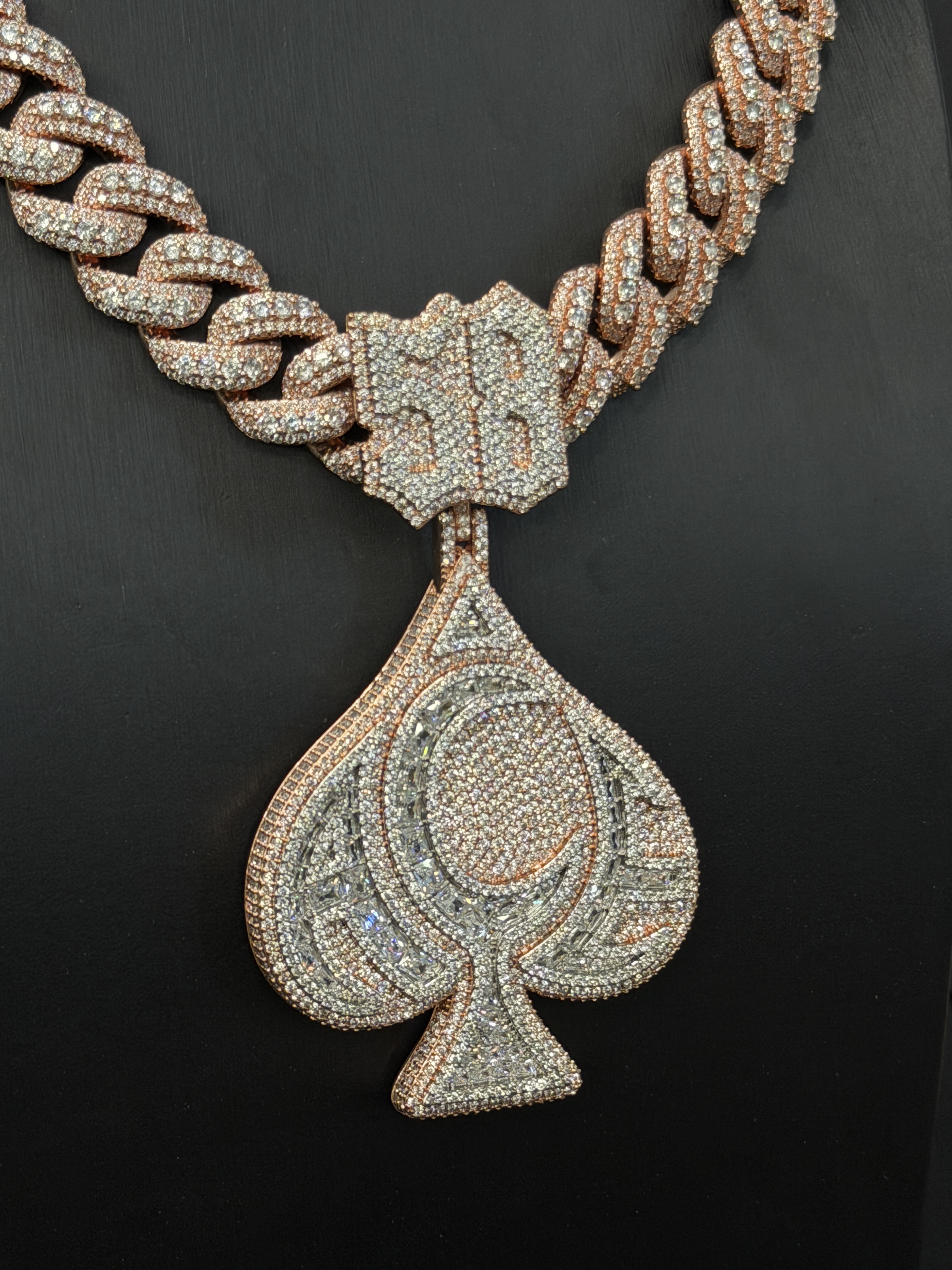 Came Through Ace of Spade Moissanite Pendant