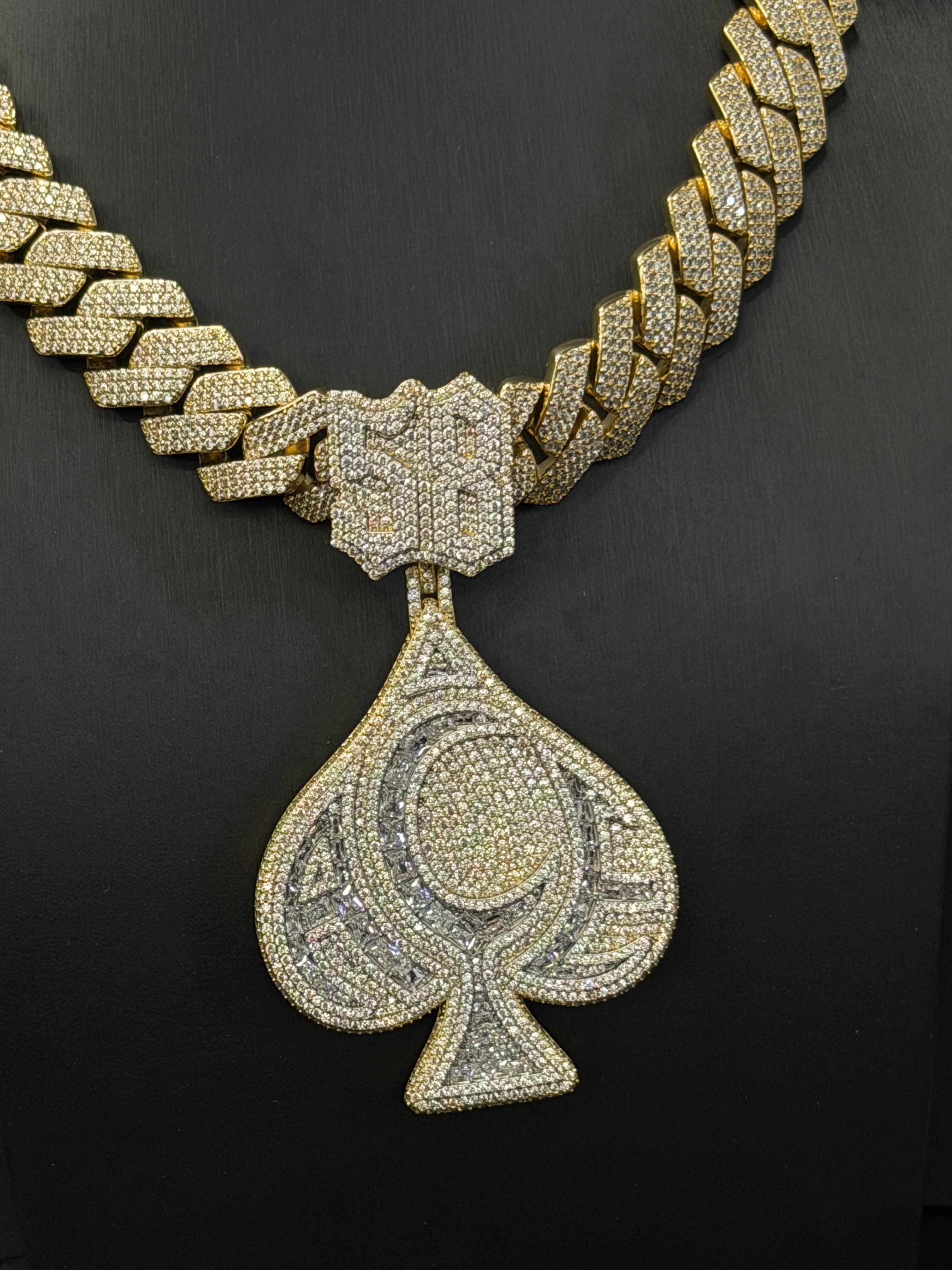 Came Through Ace of Spade Moissanite Pendant