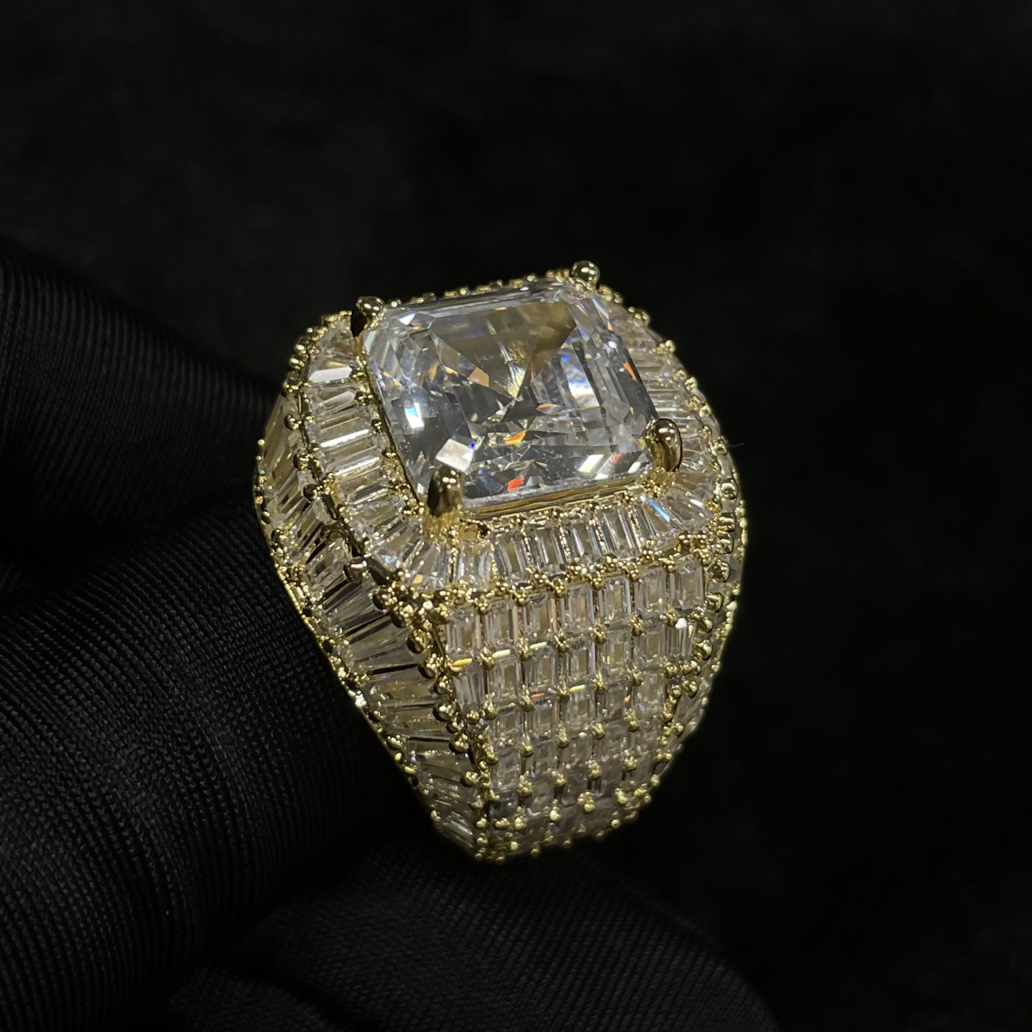 Moissanite Layered Diamond Ring