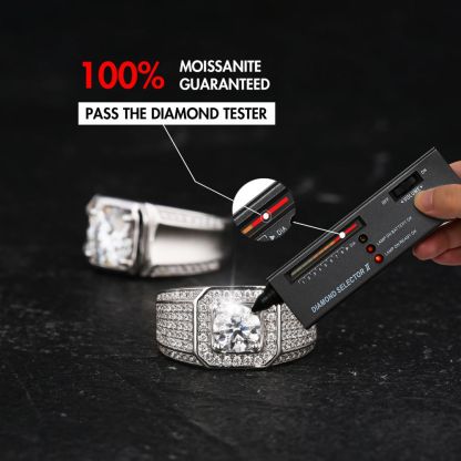 2.0 Carats VVS1 Moissanite Men Ring