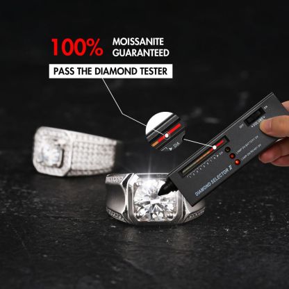 1.0 Carats VVS1 Moissanite Men Ring