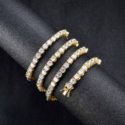S925 Moissanite Tennis Bracelet For Men