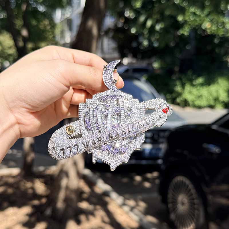 Moissanite creative Nebula pendant