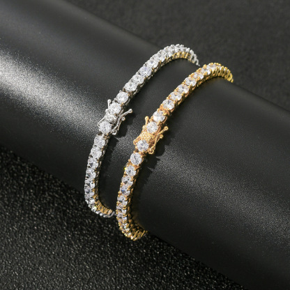 S925 Moissanite Tennis Bracelet For Men