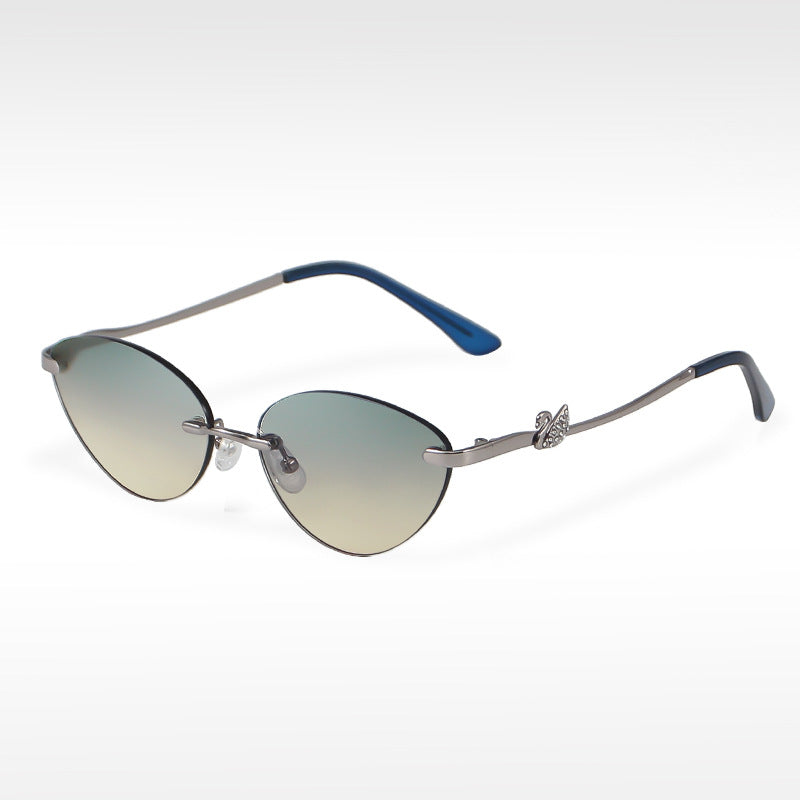 Retro Rimless Fashion Sunglasses