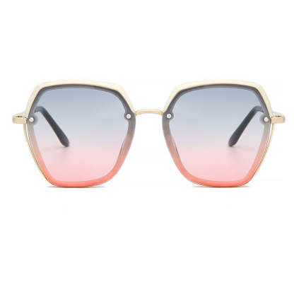 Retro Chic Geometric UV Protection Sunglasses