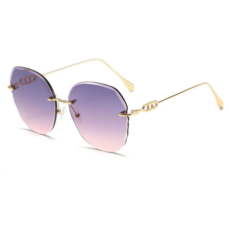 Retro Rimless Sunglasses