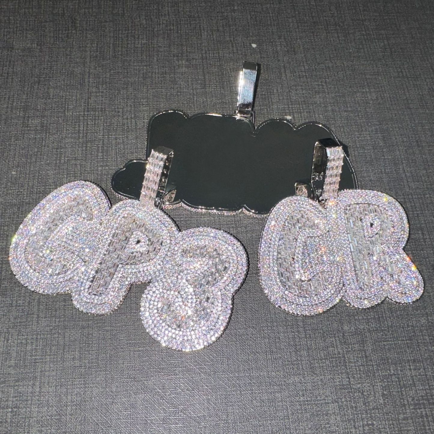 Moissanite Letter Number Custom Pendant