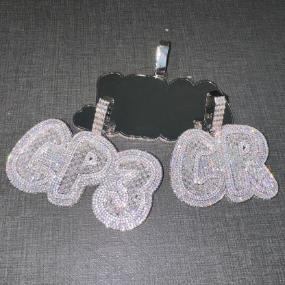 Moissanite Letter Number Custom Pendant