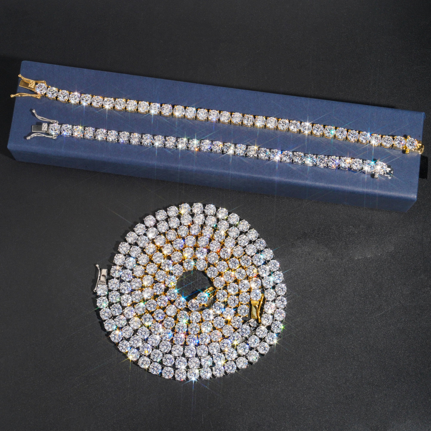 S925 Moissanite Tennis Bracelet For Men