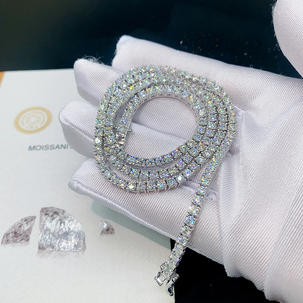 3/5mm S925 Sterling Silver VVS1 D Moissanite Tennis Chain