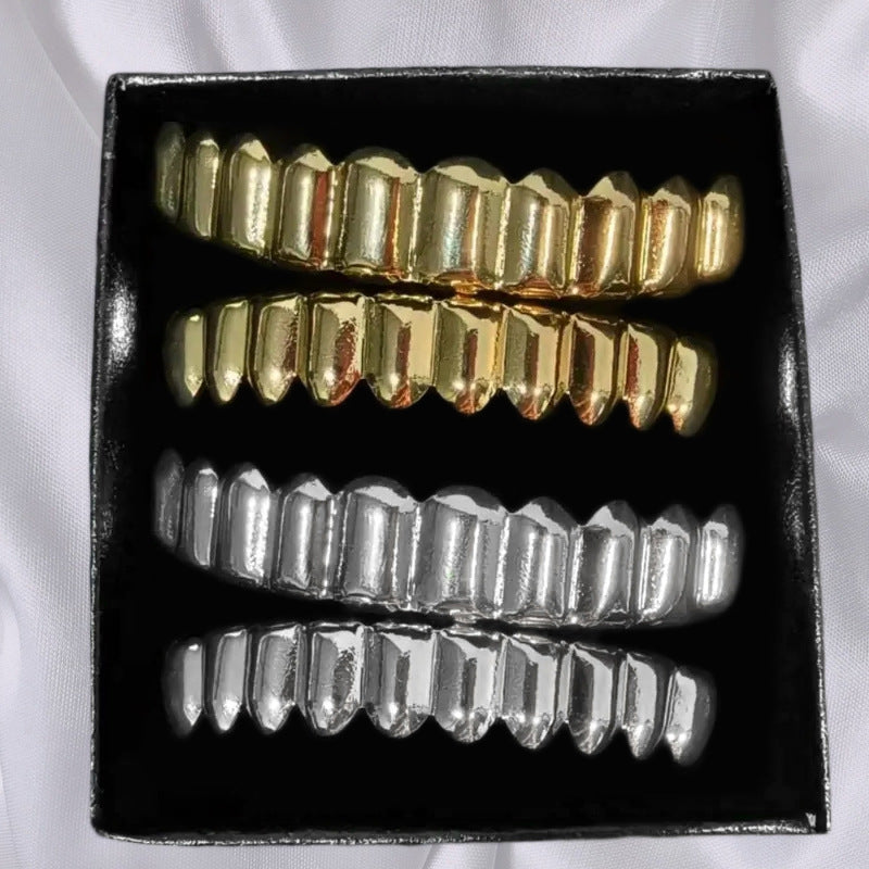 Hip-Hop Rapper 10-tooth 24K Gold Plated Grillz