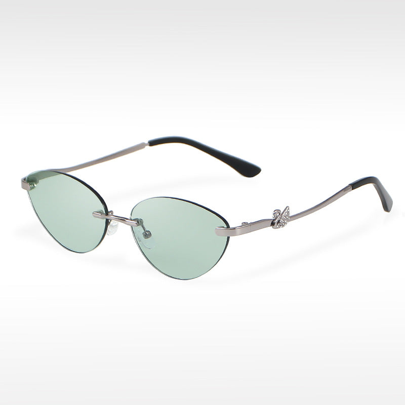 Retro Rimless Fashion Sunglasses