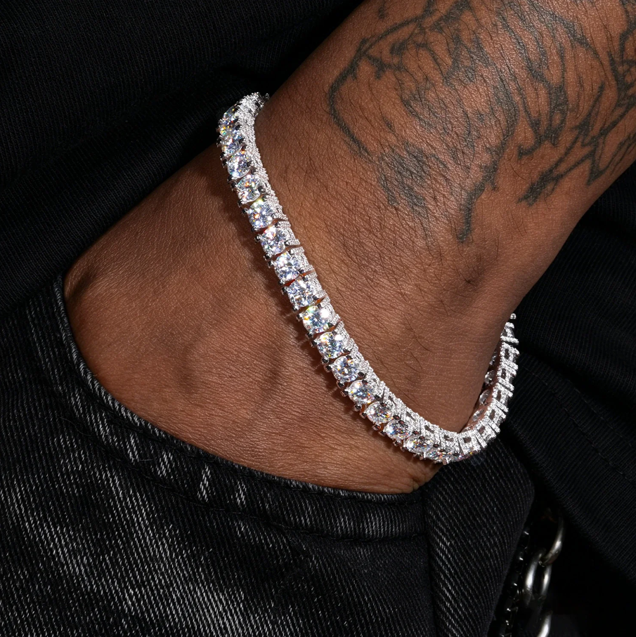 5mm Moissanite Tennis Chain Hip-Hop Bracelet