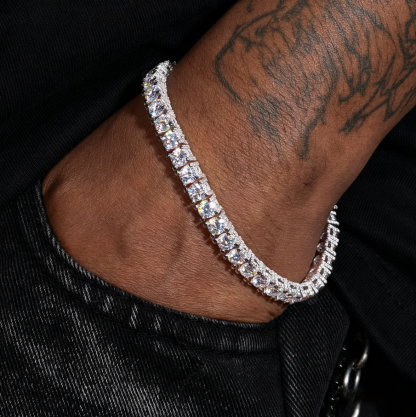 5mm Moissanite Tennis Chain Hip-Hop Bracelet