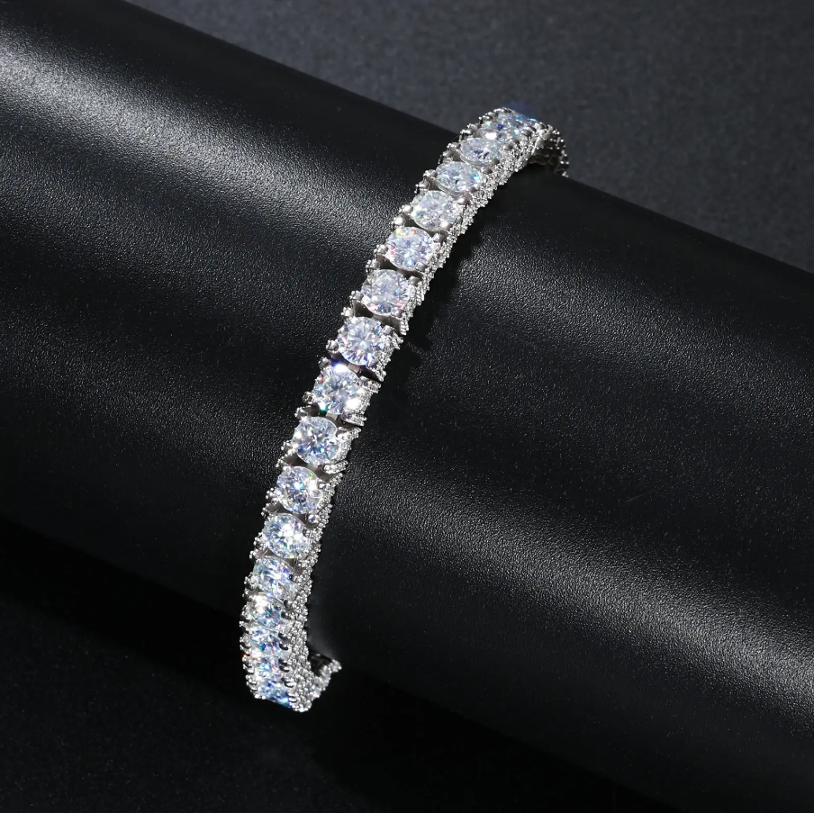 5mm Moissanite Tennis Chain Hip-Hop Bracelet
