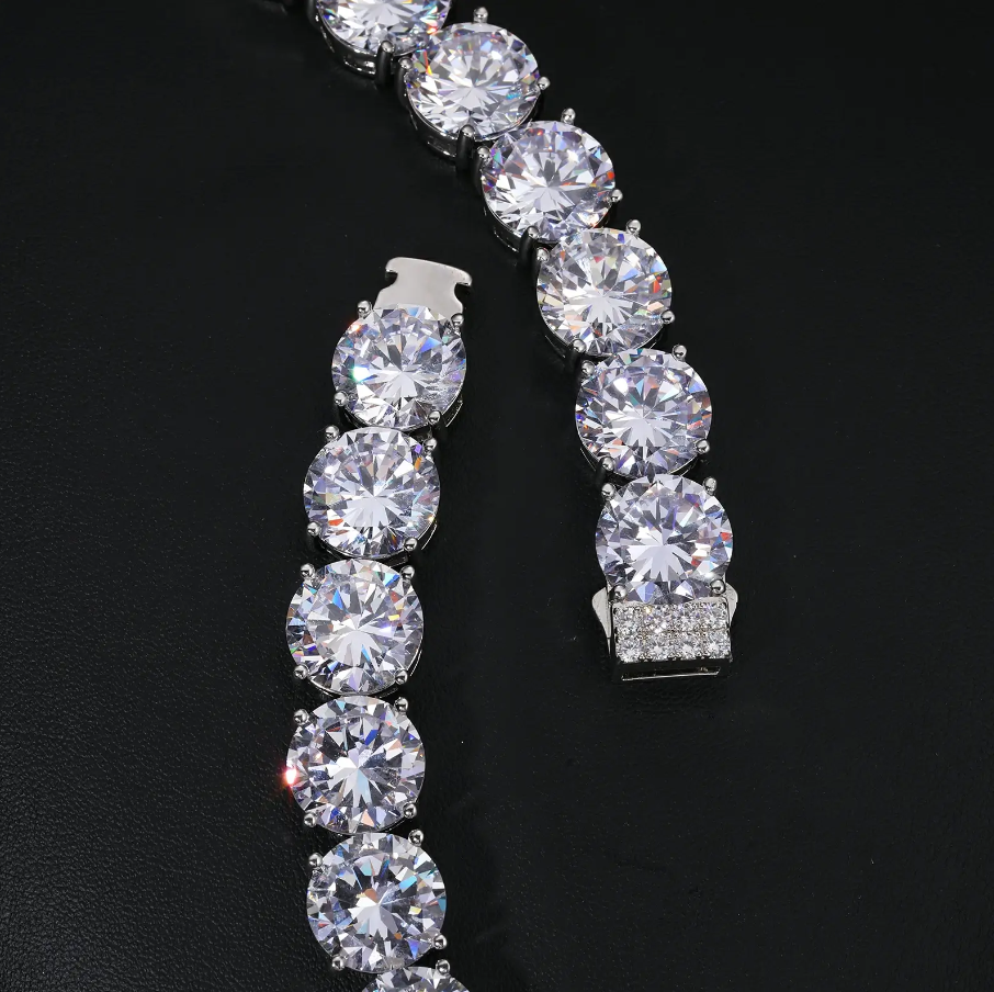 15mm Moissanite Tennis Bracelet