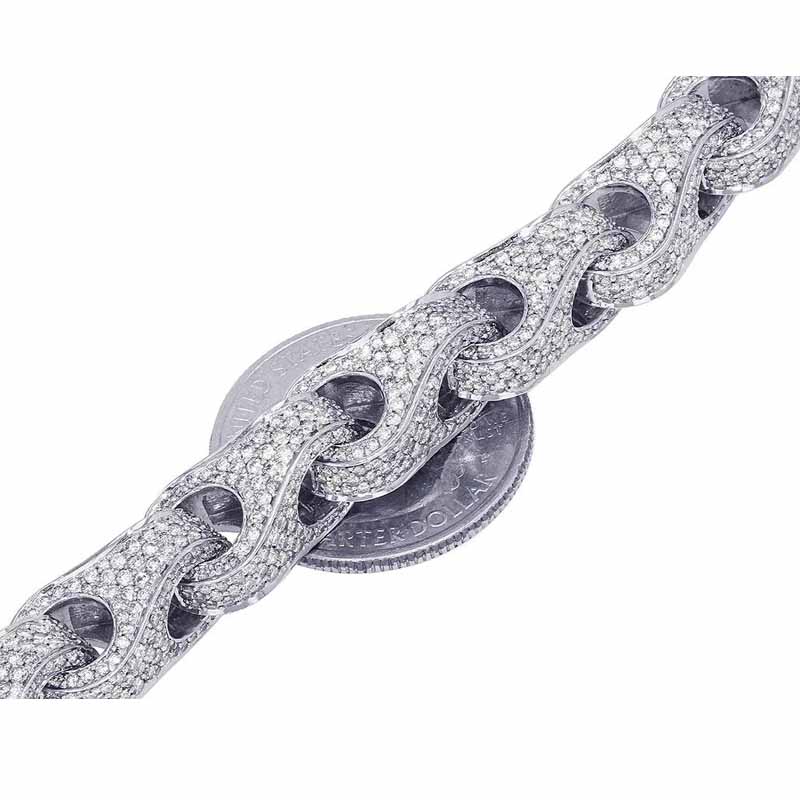 Moissanite Hip Hop Personalized Cylinder Cross Bracelet