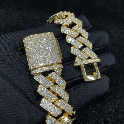 20mm Moissanite Personalized New Cuban Bracelet